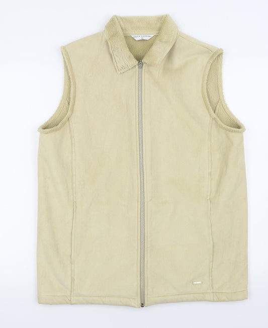 Alice Collins Womens Beige   Gilet Coat Size 16