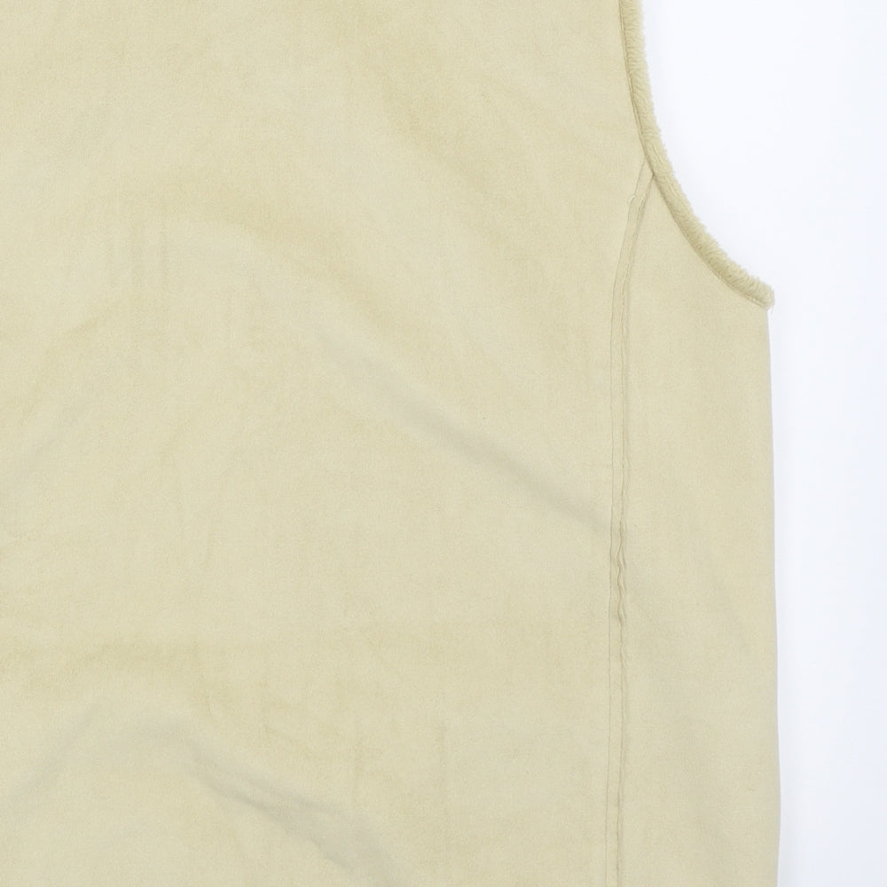 Alice Collins Womens Beige   Gilet Coat Size 16