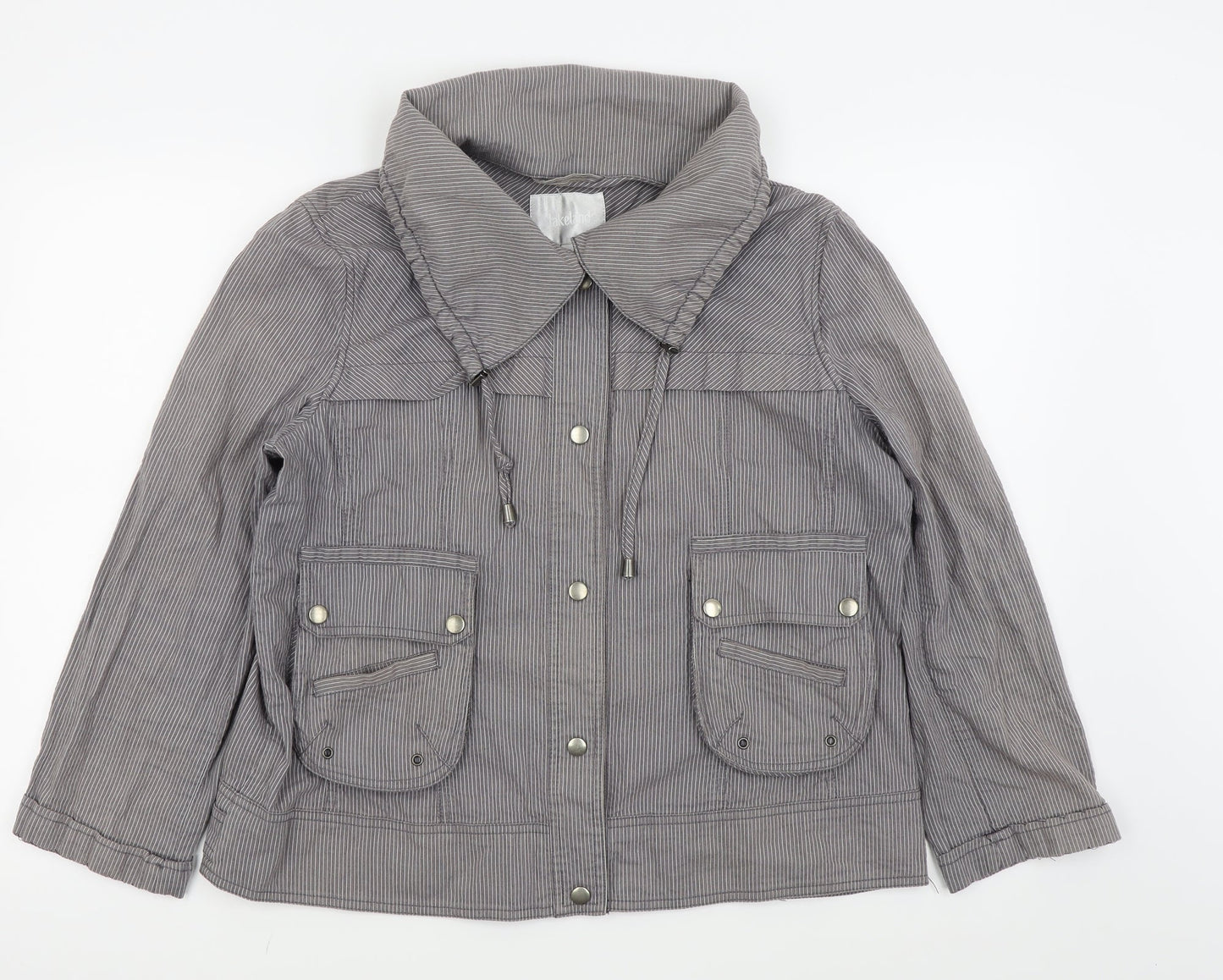 Lakeland Womens Grey Striped  Jacket  Size 16