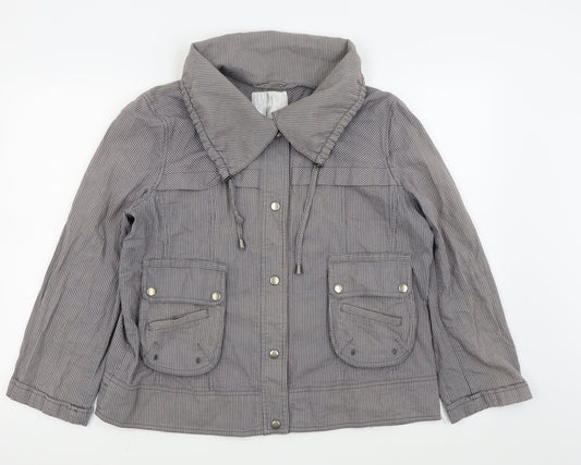 Lakeland Womens Grey Striped  Jacket  Size 16