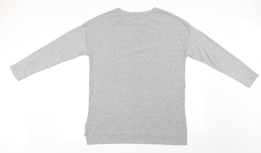 Papaya  Womens Grey   Basic T-Shirt Size 16