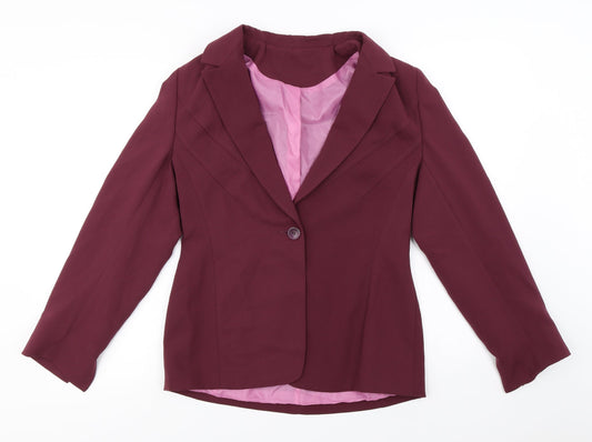 NL Collection  Womens Purple   Jacket Blazer Size 12