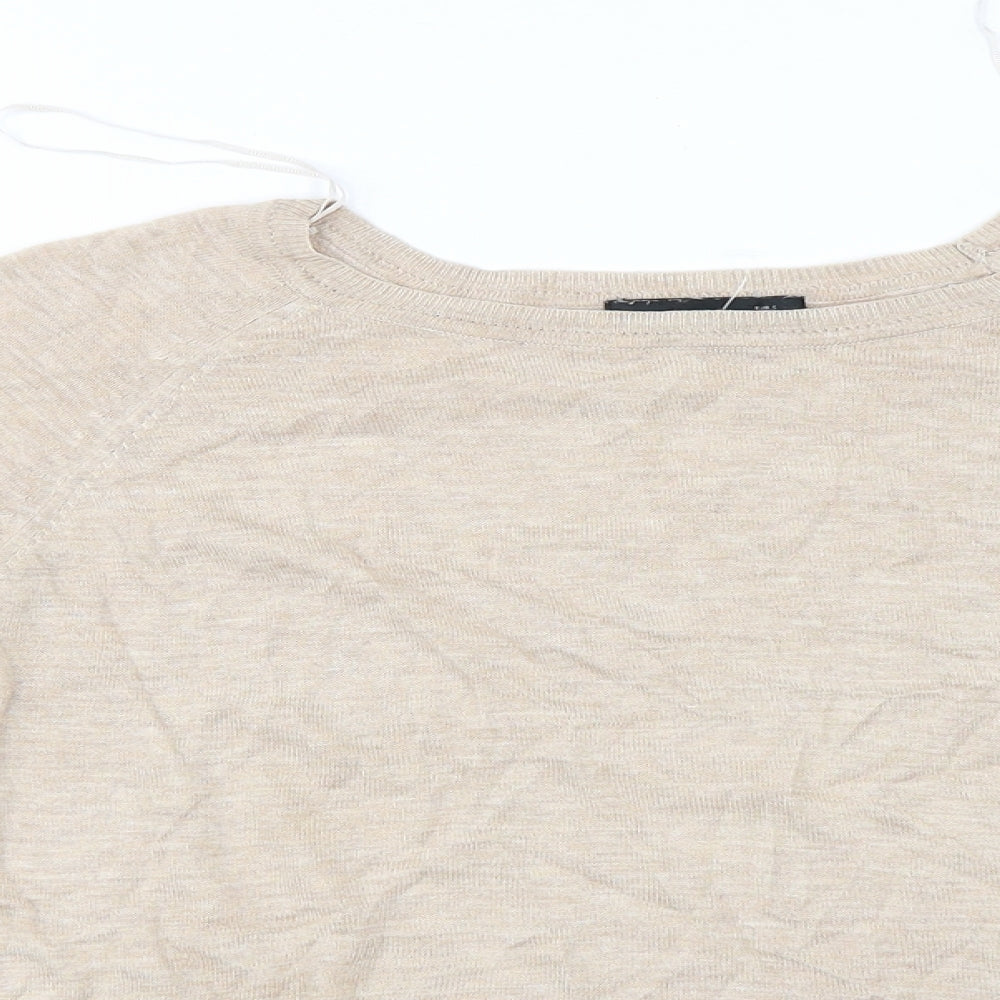 Zara Womens Beige   Pullover Jumper Size S