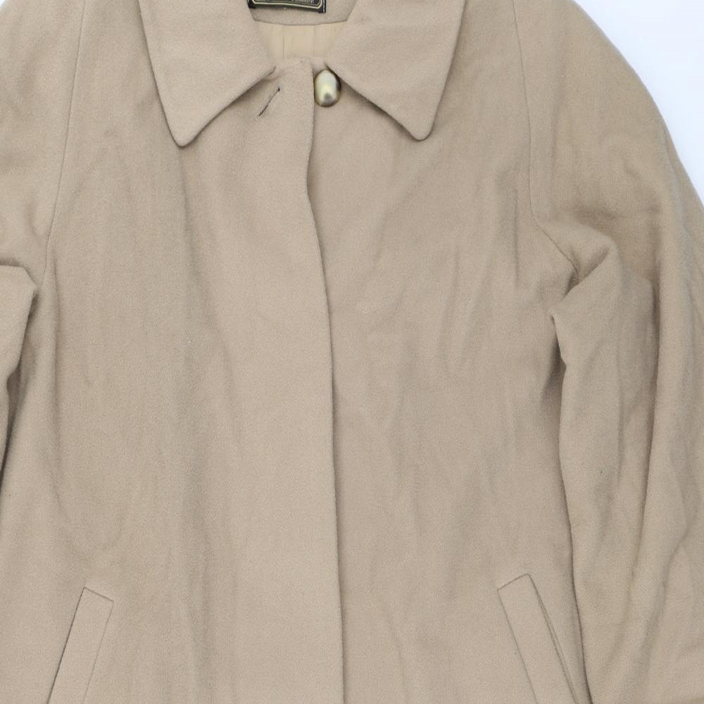 st michael   Womens Beige   Jacket Coat Size 14