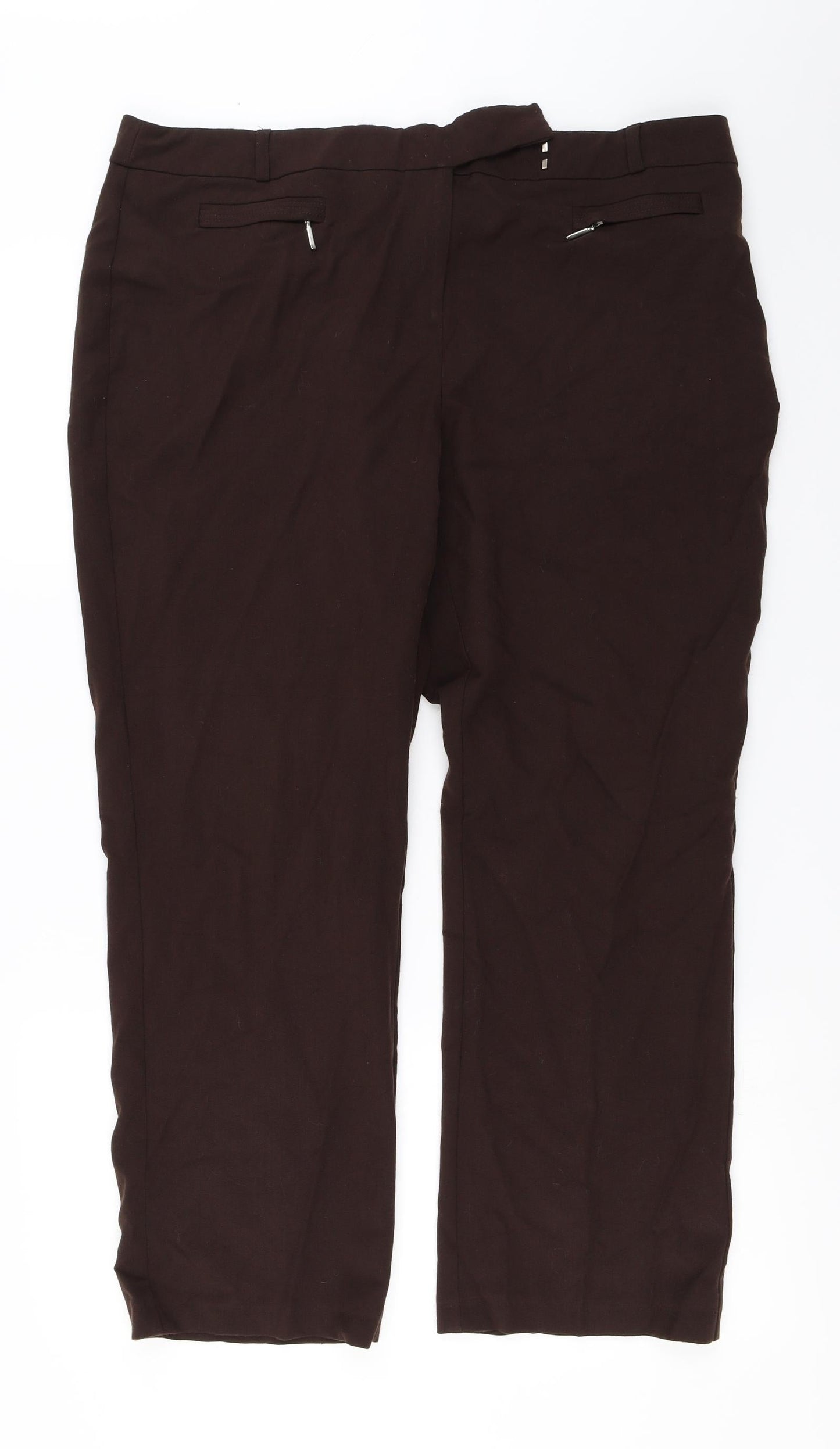 Etite  Womens Brown   Trousers  Size 18 L25 in