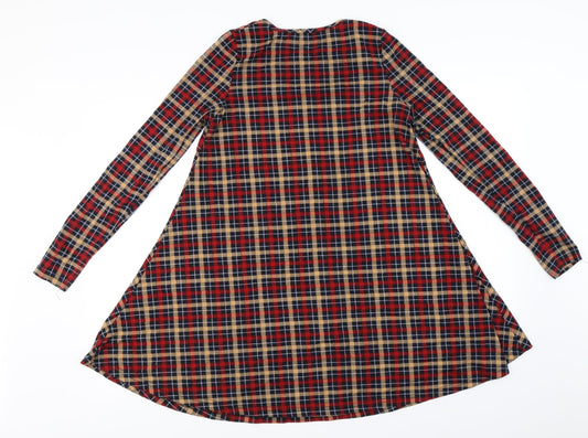 Glamorous  Womens Purple Check  A-Line  Size XS