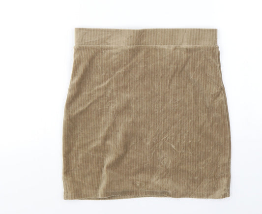 Monki  Womens Beige   A-Line Skirt Size S