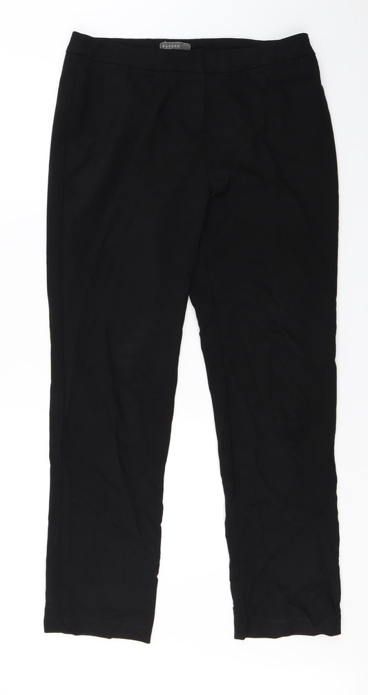 Papaya  Womens Black   Trousers  Size 12 L26 in
