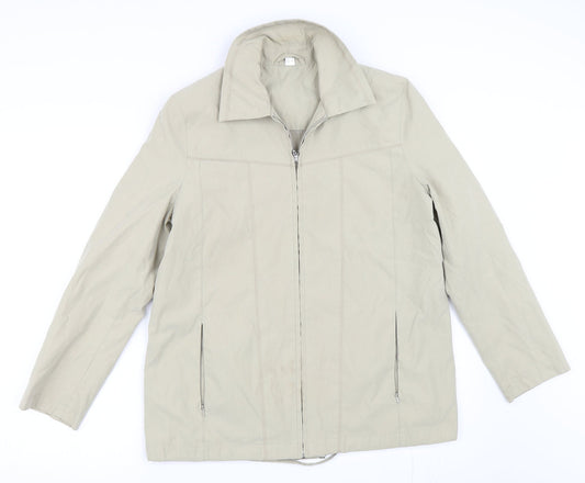 Preworn Womens Beige   Jacket Coat Size 10