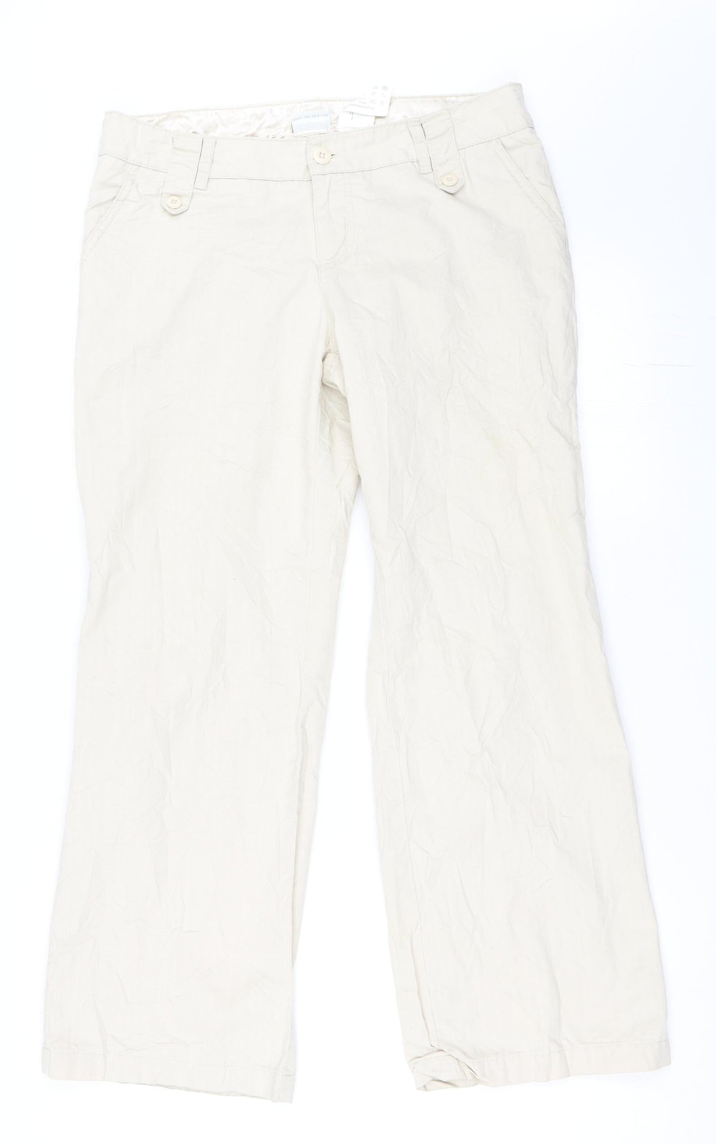 Street One Womens Beige   Chino Trousers Size 14 L27.5 in