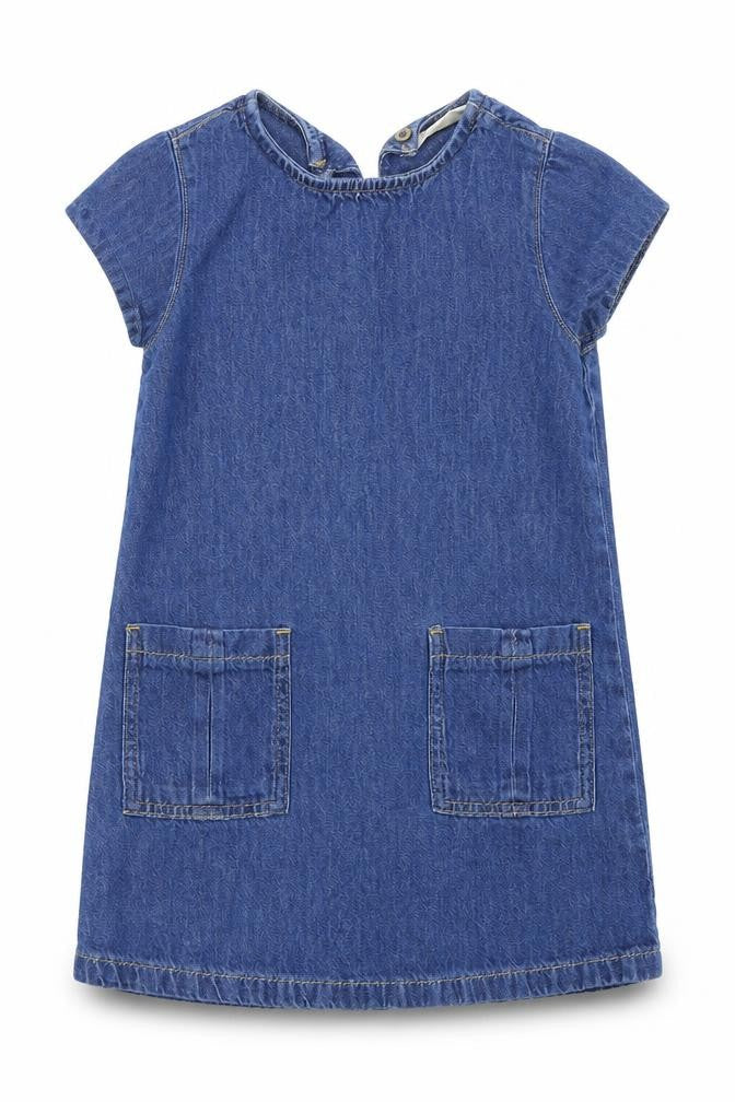 Next Girls Blue  Denim Shift  Size 4 Years
