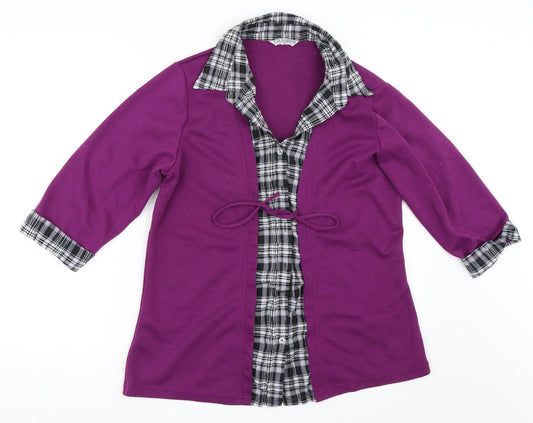 F.D Joseph Womens Purple   Cardigan Jumper Size 14