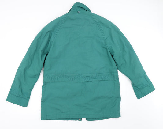 Telemac Womens Green   Quilted Coat Size M