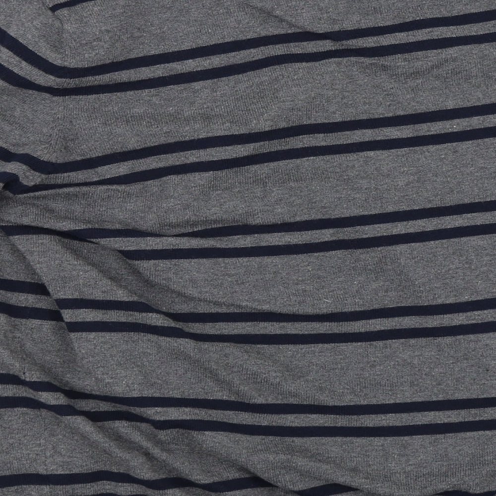 Cedar Wood State Mens Grey Striped  Pullover Jumper Size 2XL