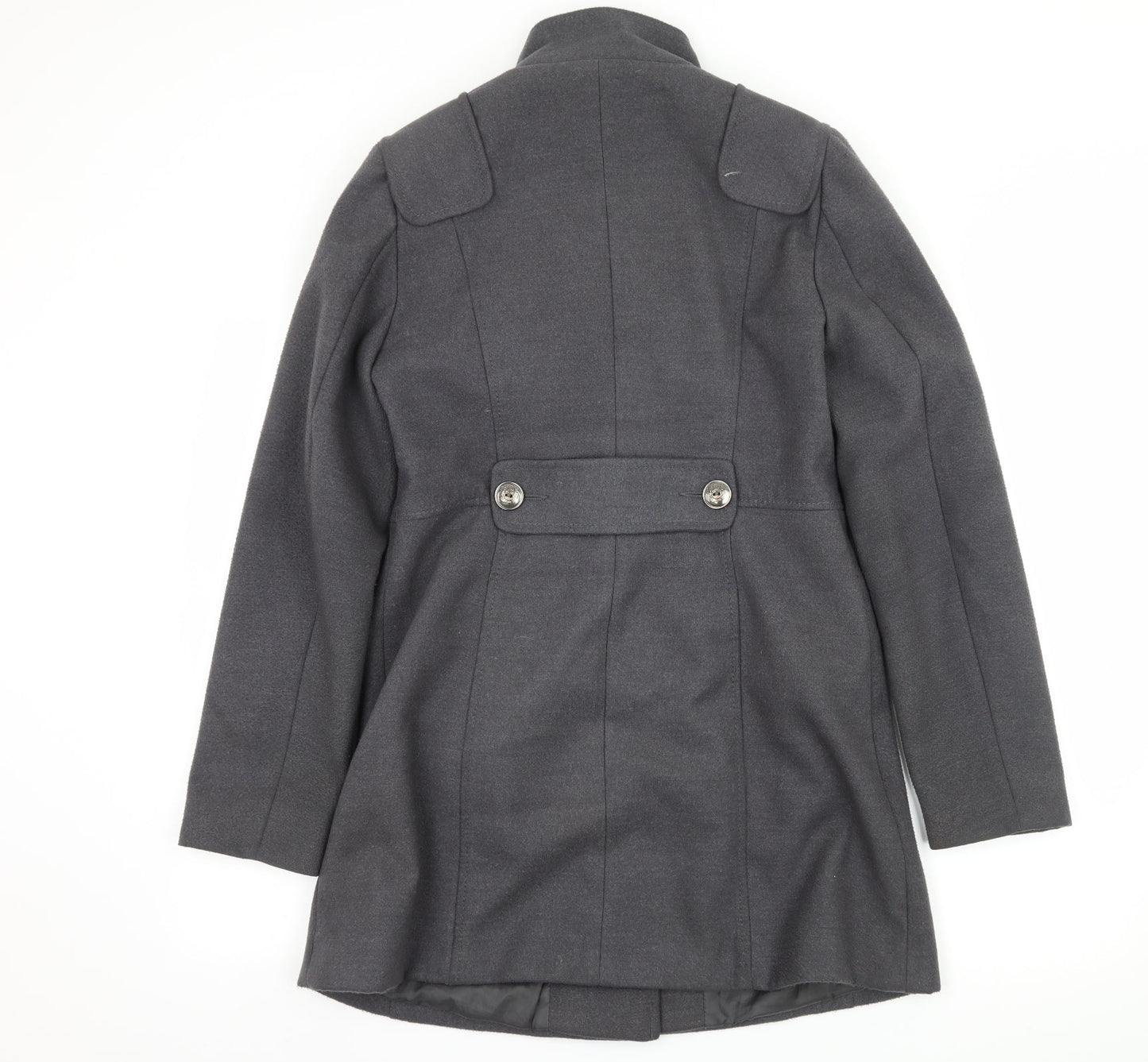 Dorothy Perkins Womens Grey   Pea Coat Jacket Size 12