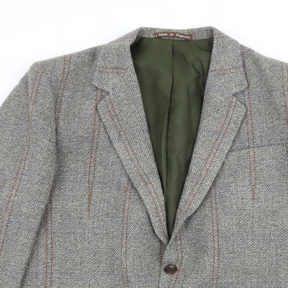 Coes Mens Grey Striped  Jacket Blazer Size L