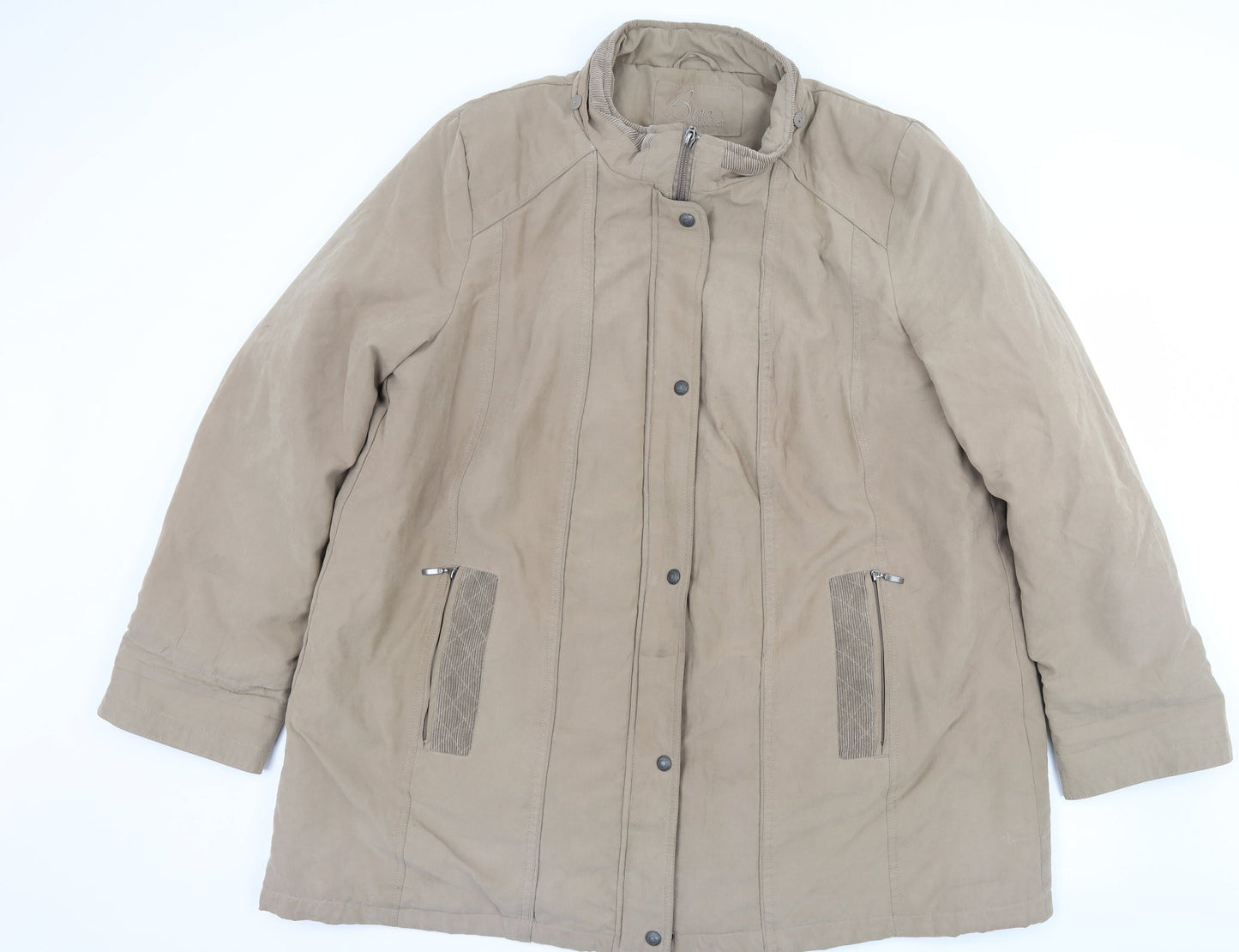 Bonmarché Womens Beige   Overcoat Coat Size XL