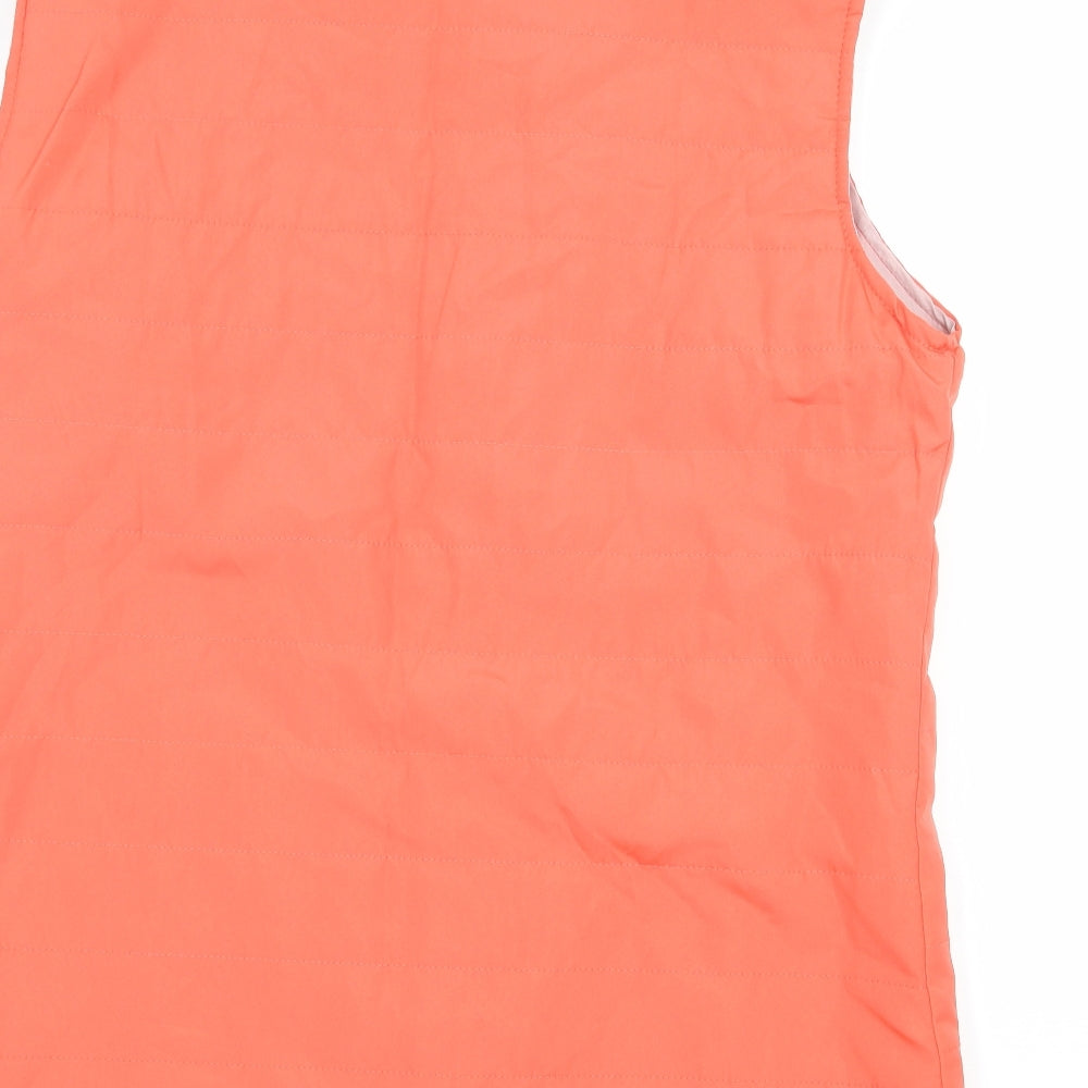 Anne De Lancay Womens Orange   Gilet Jacket Size M