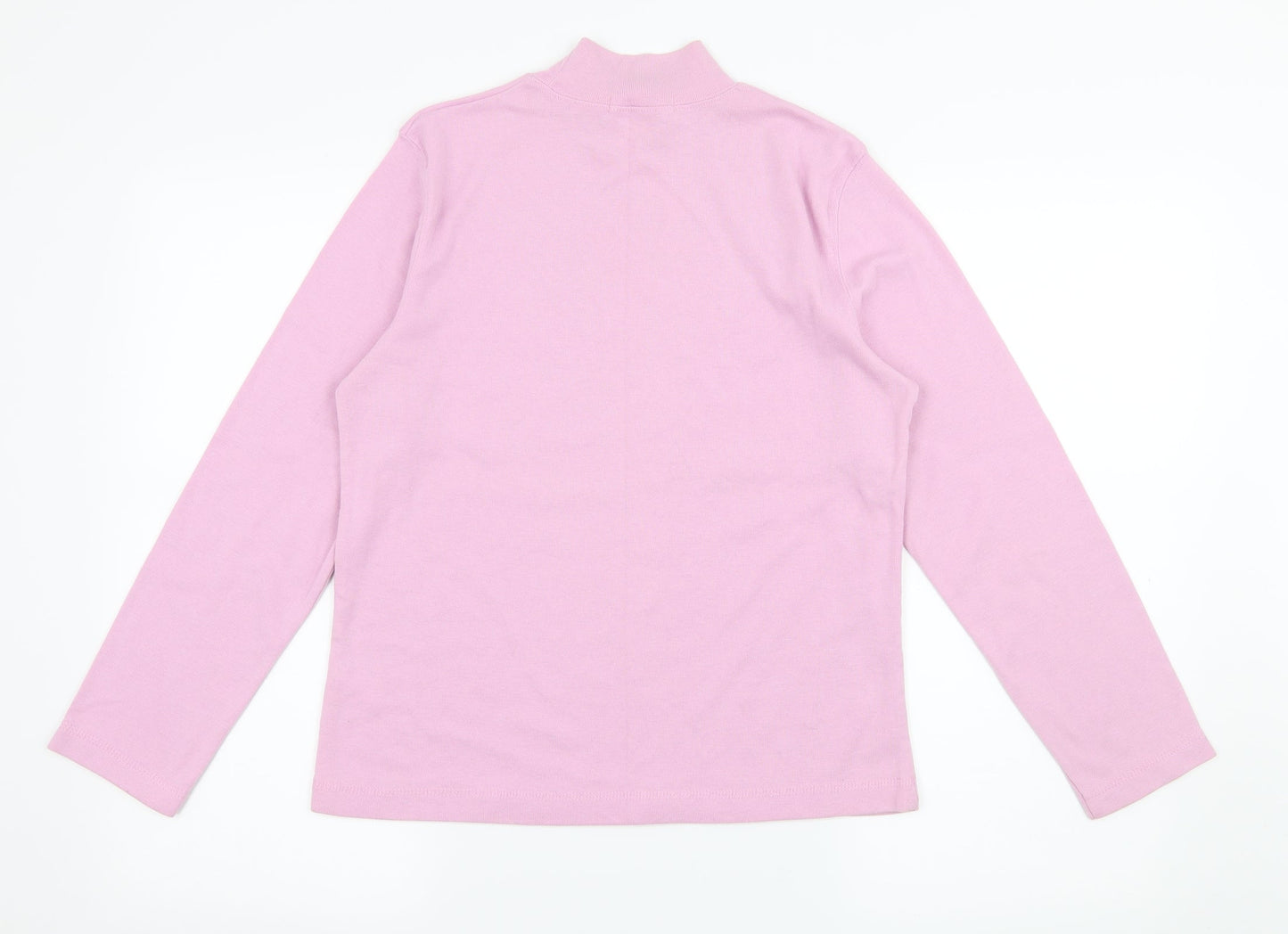 Poppy Womens Purple  Jersey Basic T-Shirt Size 14