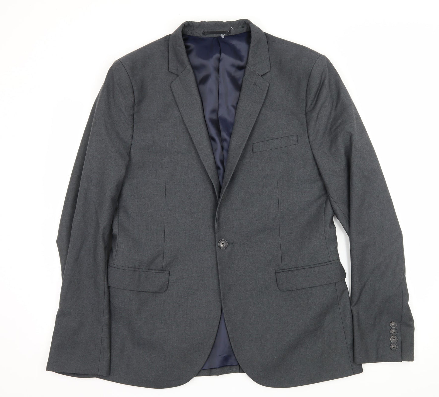 Topman Mens Grey   Jacket Suit Jacket Size L