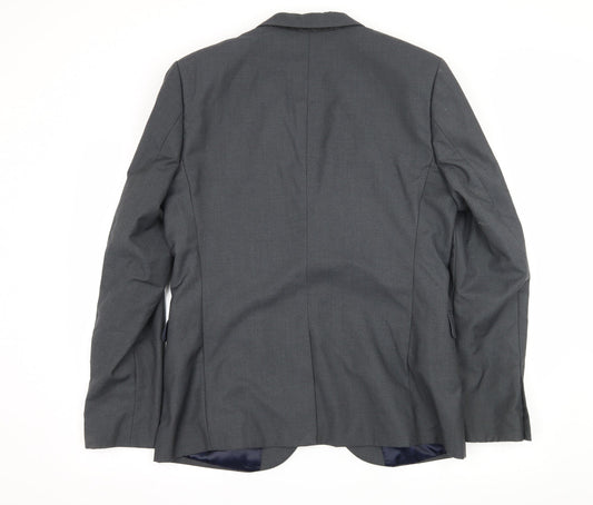 Topman Mens Grey   Jacket Suit Jacket Size L