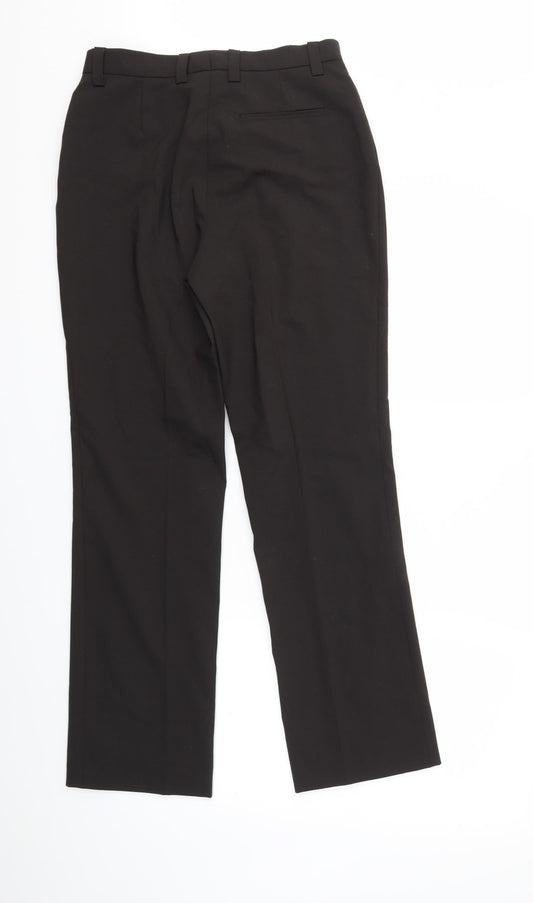 House of Fraser Womens Black   Trousers  Size 10 L28 in