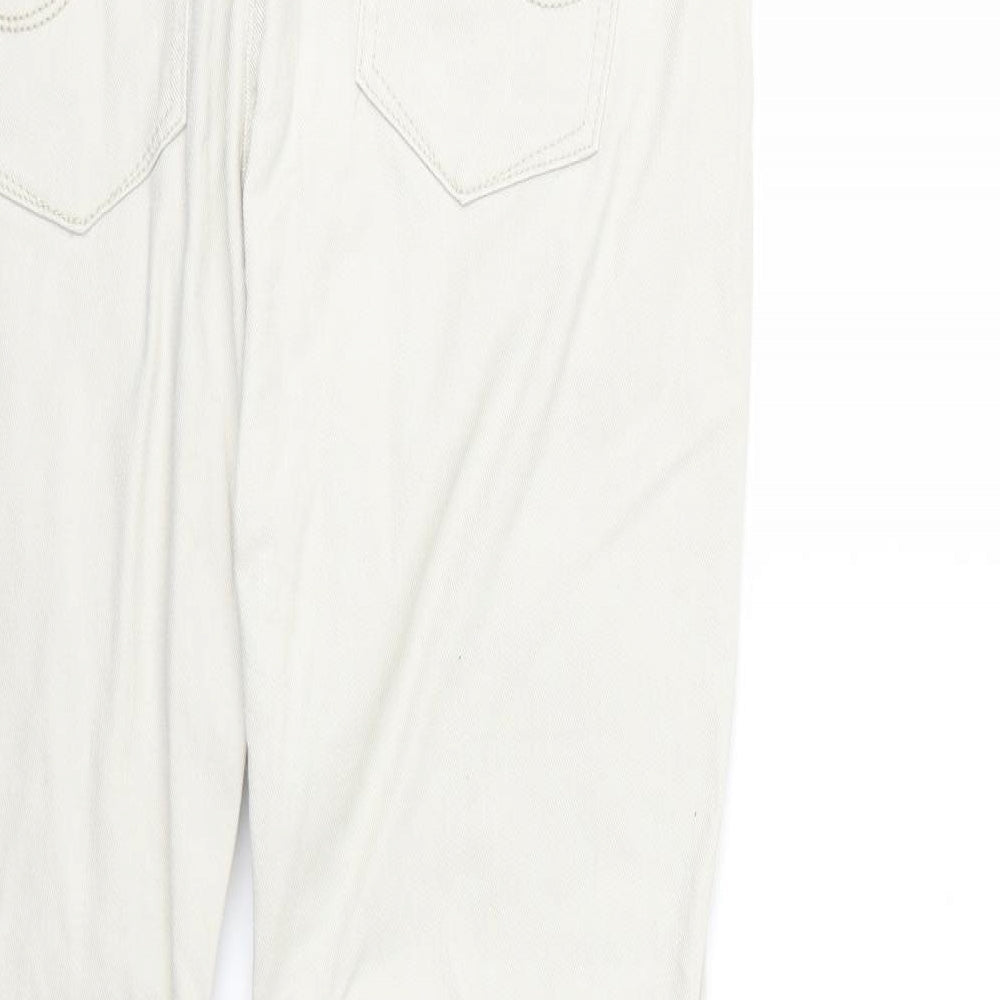 NEXT Womens Beige  Denim Skinny Jeans Size 14 L29 in