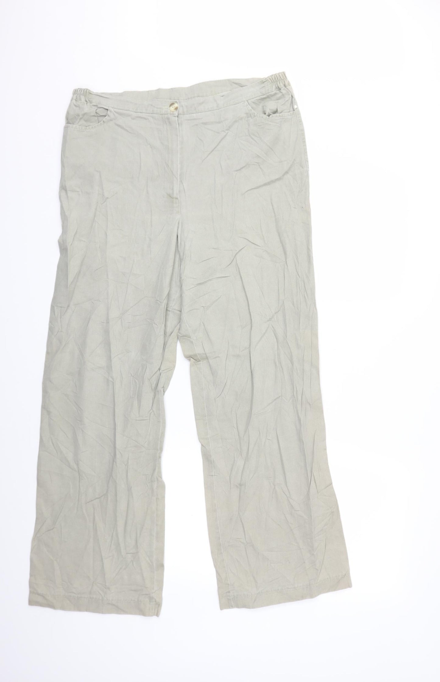Preworn Womens Grey   Trousers  Size 34 in L29 in