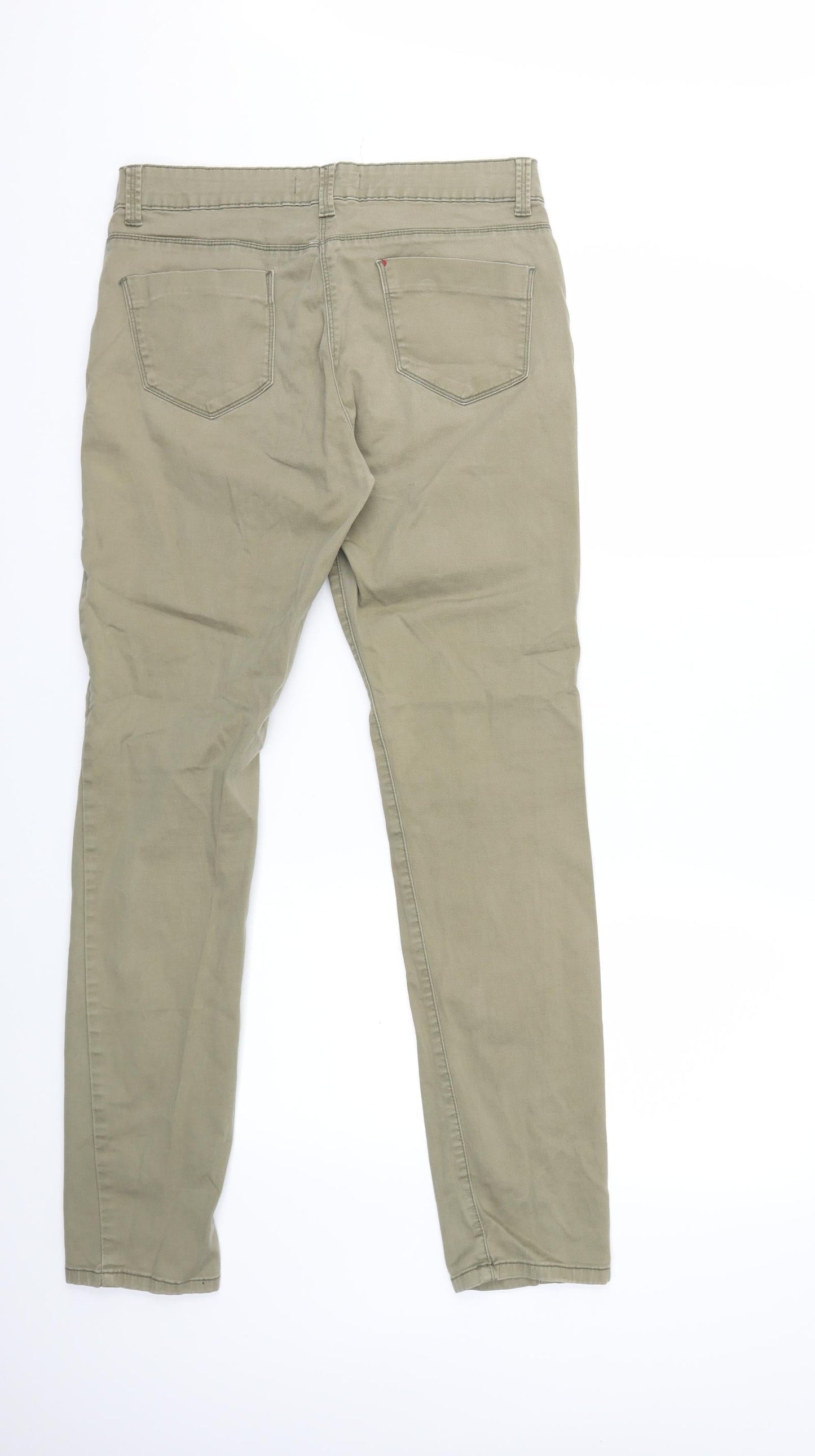 Papaya Womens Green  Denim Skinny Jeans Size 30 in L29 in