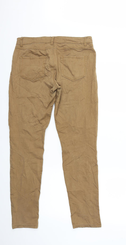 free quent Mens Brown  Denim Skinny Jeans Size L L29 in