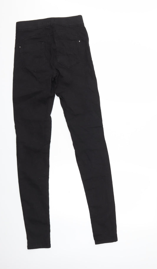 Denim & Co. Womens Black  Denim Skinny Jeans Size 6 L30 in