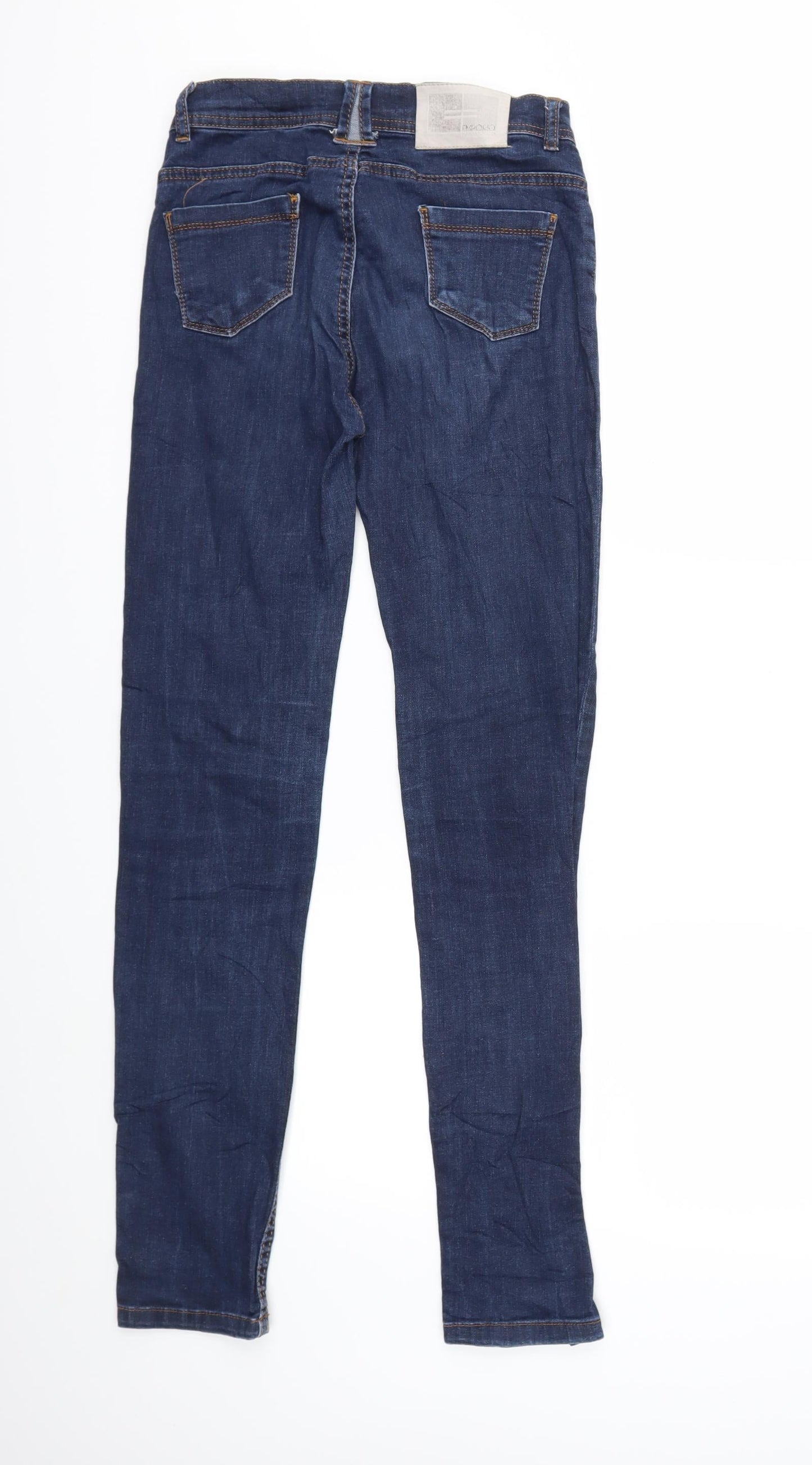 Preworn Womens Blue  Denim Skinny Jeans Size 33 in L34 in