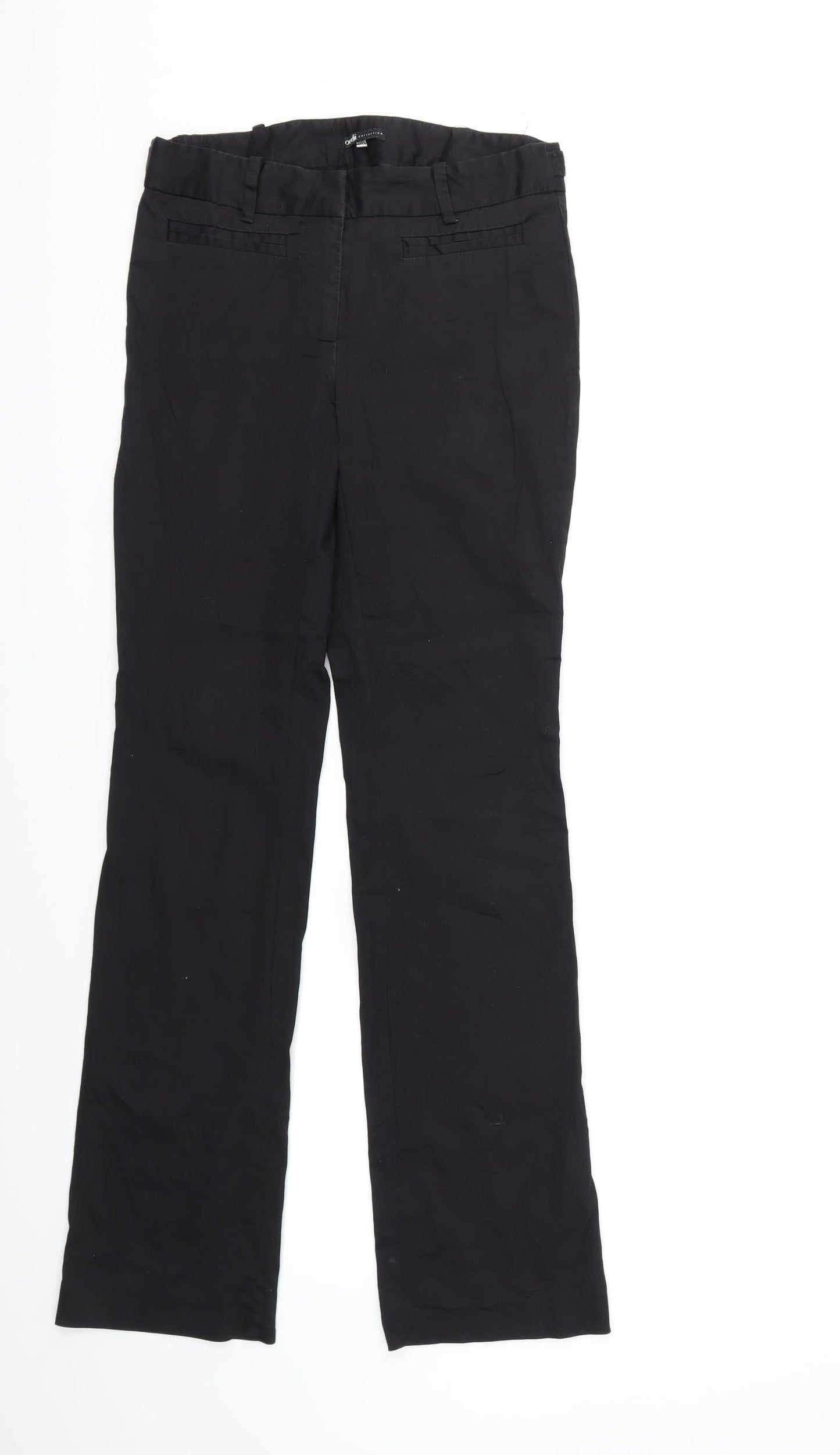 Oodji Womens Black   Trousers  Size 30 in L32 in