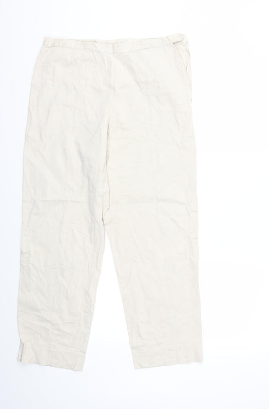 phillip chi Womens Beige   Cropped Trousers Size 10 L25 in