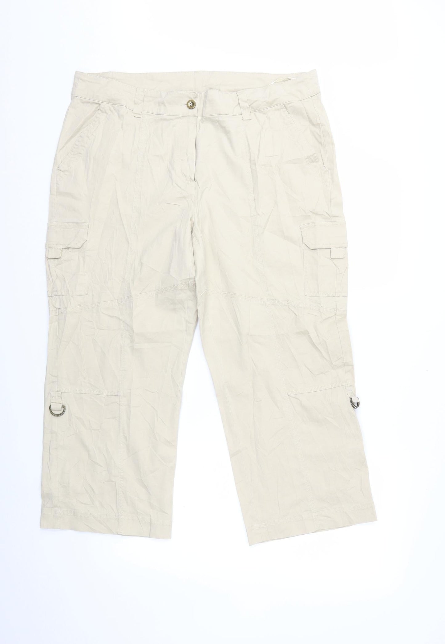 Preworn Womens Beige   Cargo Trousers Size 39 in L25 in