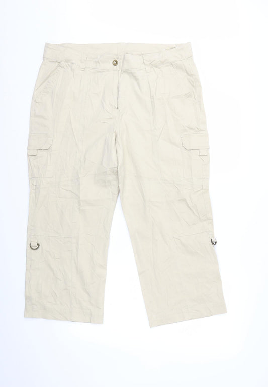 Preworn Womens Beige   Cargo Trousers Size 39 in L25 in