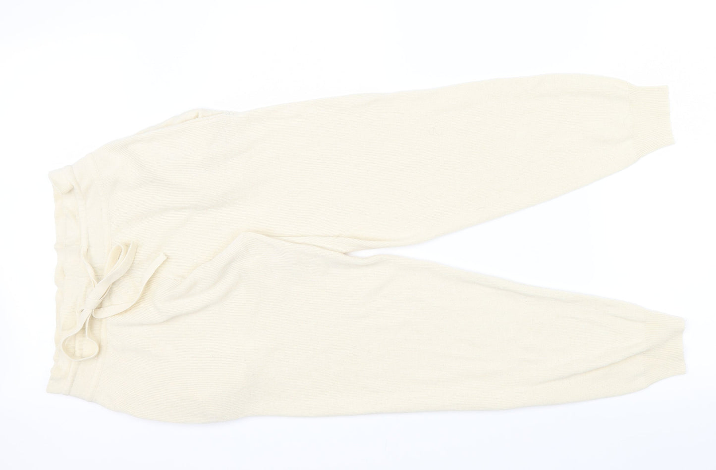 Boohoo Womens Beige   Jogger Trousers Size S L26 in - knit style