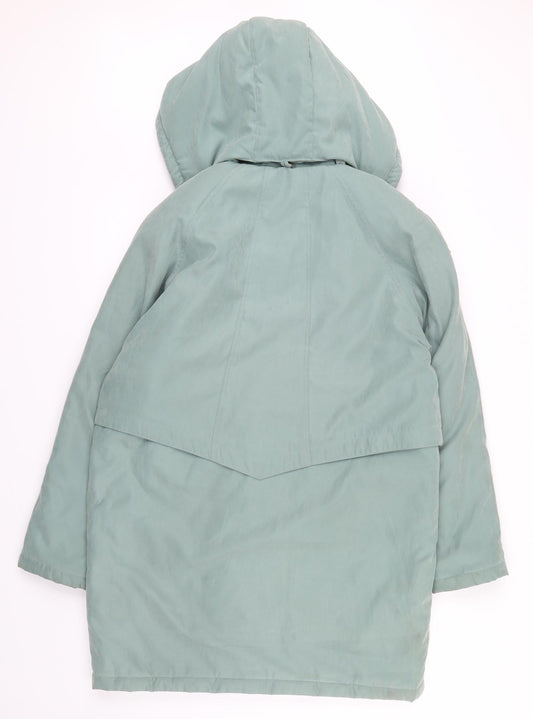 ASTRAKA SPORTLINE Womens Green   Overcoat Coat Size S