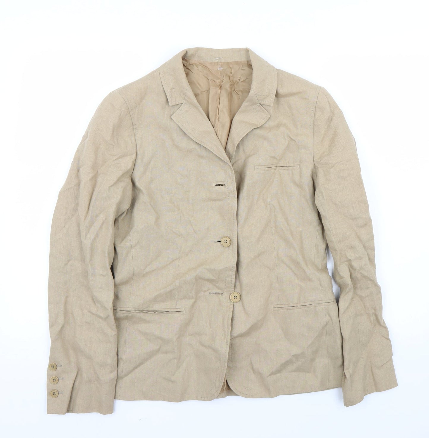 Preworn Womens Brown   Jacket Blazer Size 12