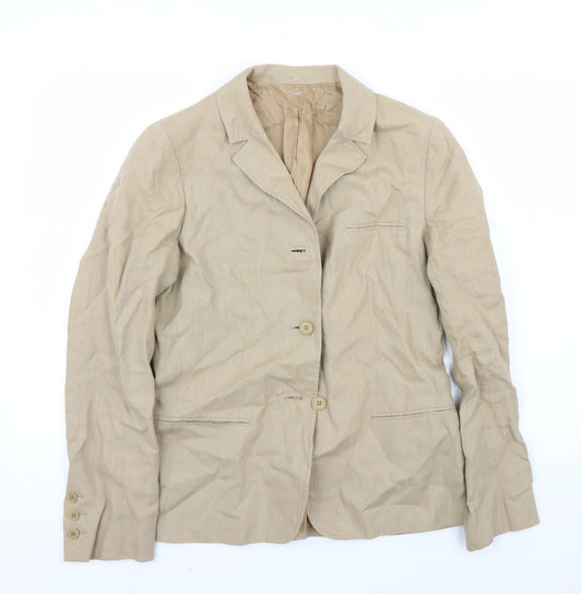 Preworn Womens Brown   Jacket Blazer Size 12