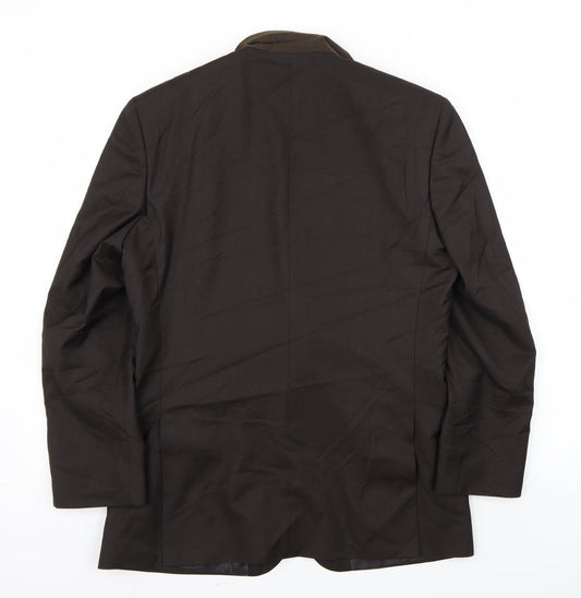 Preworn Mens Brown   Jacket Suit Jacket Size 36