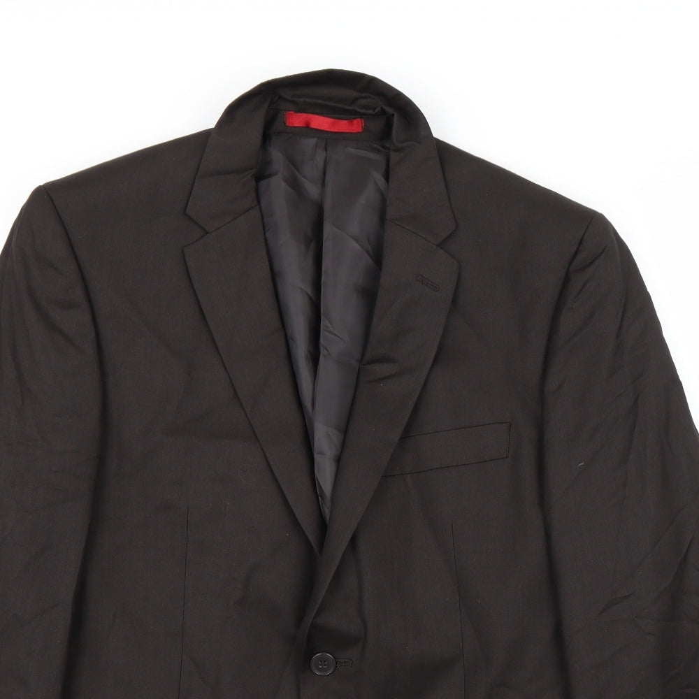 Preworn Mens Brown   Jacket Suit Jacket Size 36