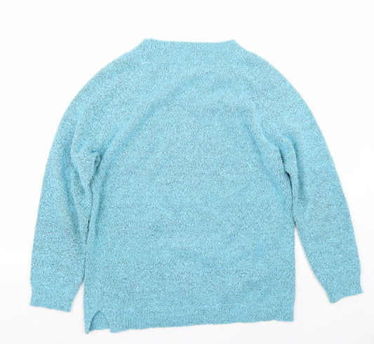M&Co Womens Blue   Pullover Jumper Size 16