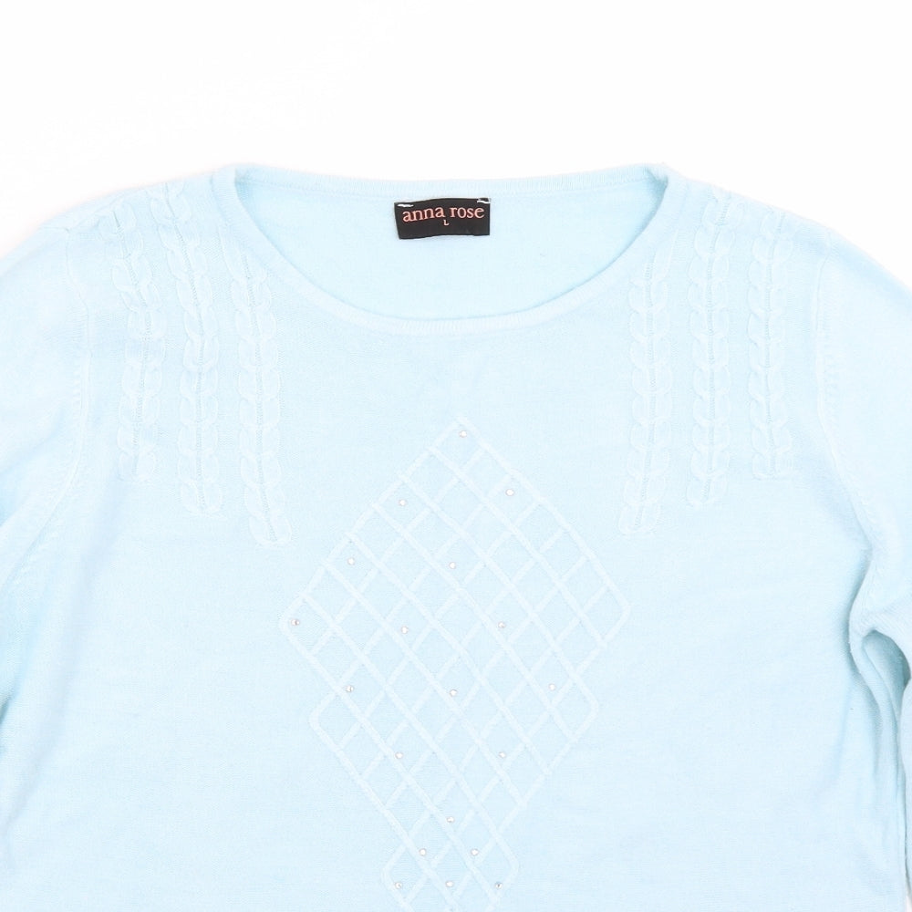 Anna rose Womens Blue   Pullover Jumper Size L