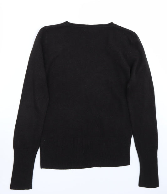 Per Una Womens Black   Pullover Jumper Size 10