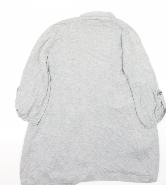Wallis Womens Grey   Cardigan Jumper Size M