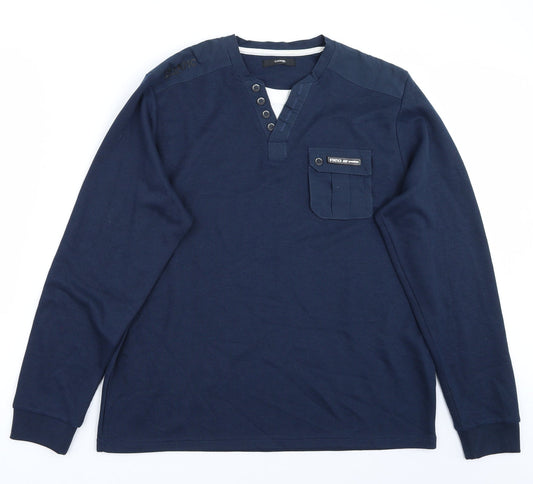 George Mens Blue    T-Shirt Size L