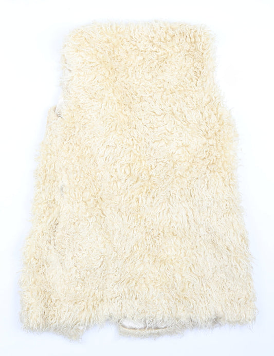 Internarcionale Womens Beige   Gilet Coat Size 8