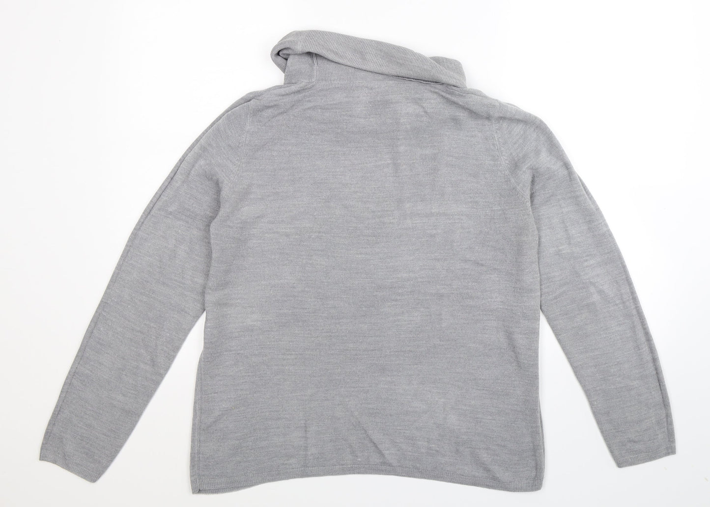 Bonmarché Womens Grey  Knit Pullover Jumper Size 14
