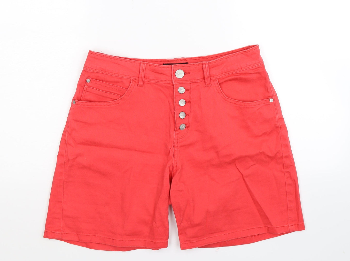 Terranova Womens Pink  Denim Chino Shorts Size M